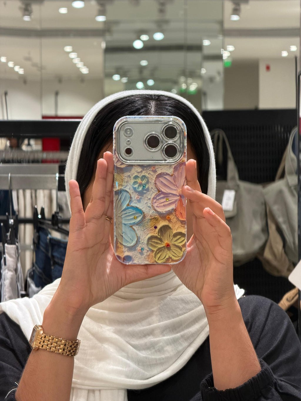 Floral Crystal Bloom iPhone Case