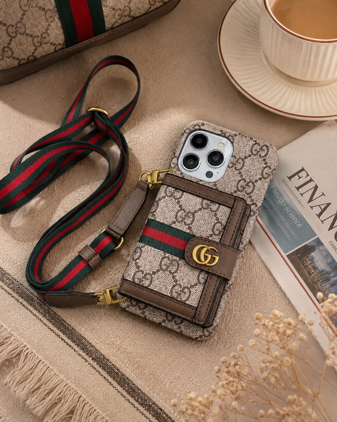 Luxury Brand GG case with wallet