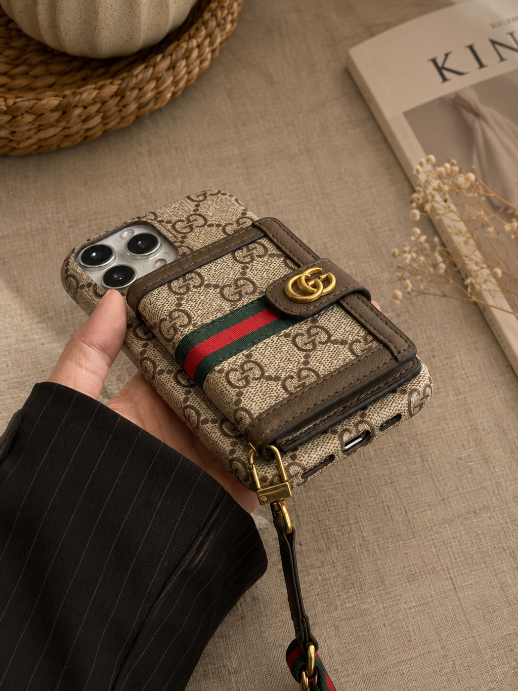 Luxury Brand GG case with wallet