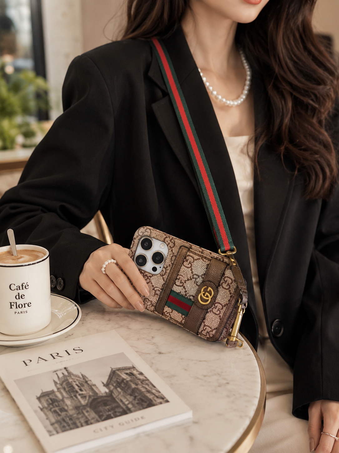 Luxury Brand GG case with wallet