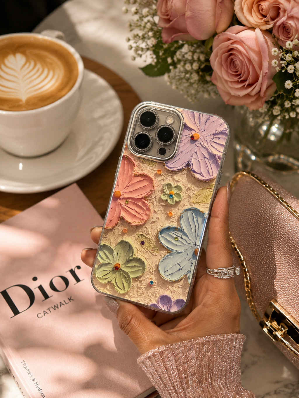 Floral Crystal Bloom iPhone Case