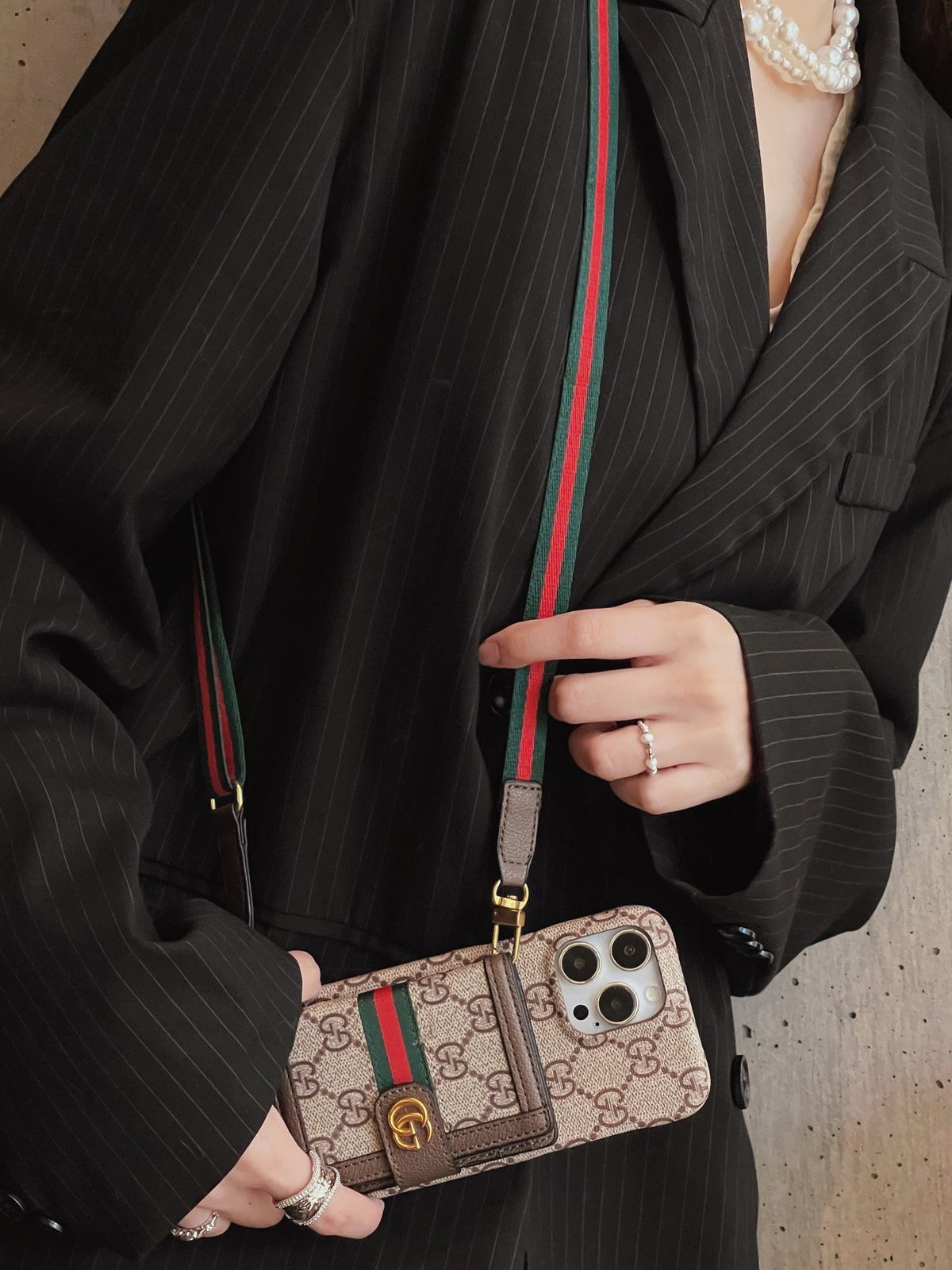 Luxury Brand GG case with wallet